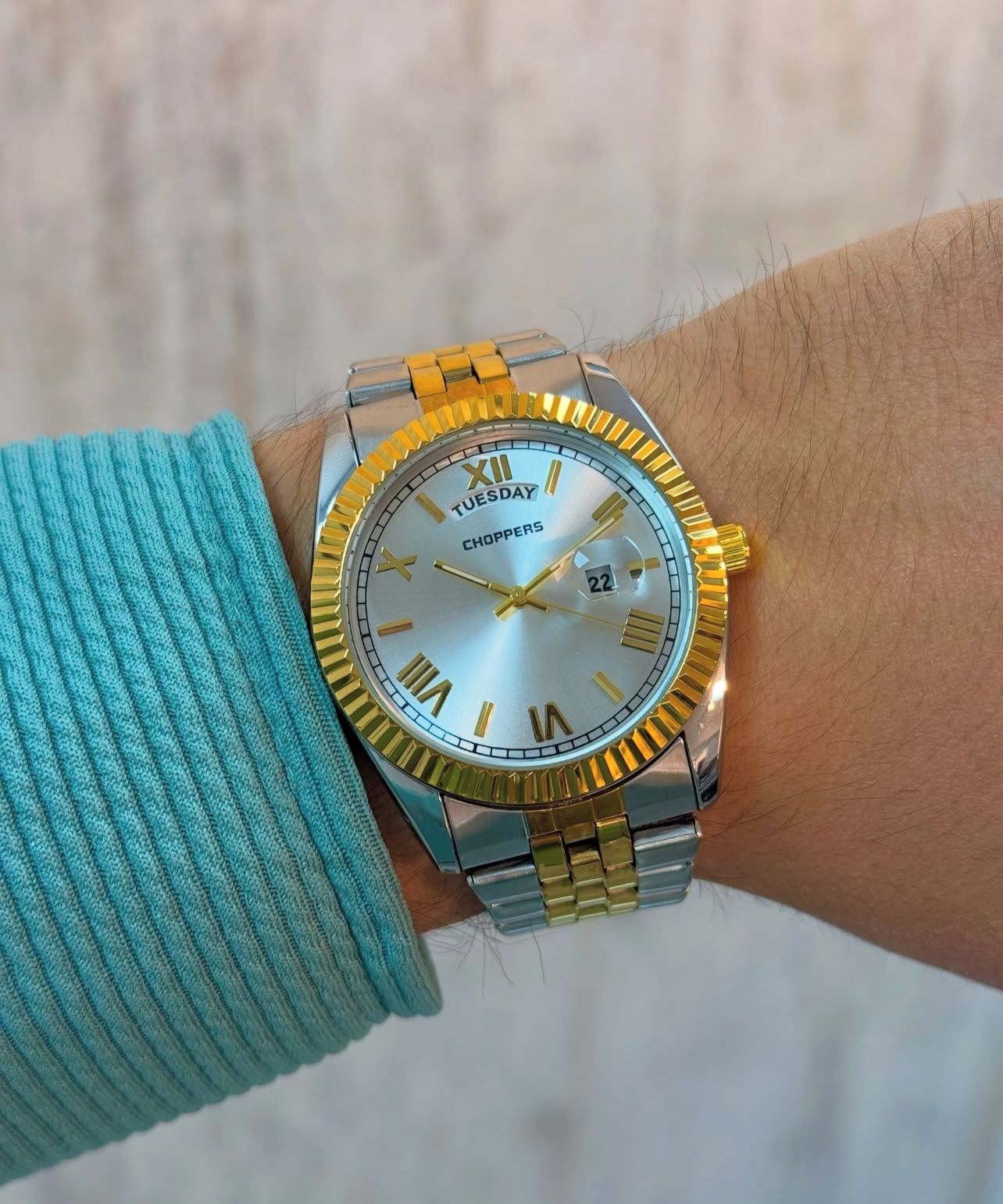 CHOPPERS DAY DATE ROLEX MODEL ERKEK KOL SAATİ