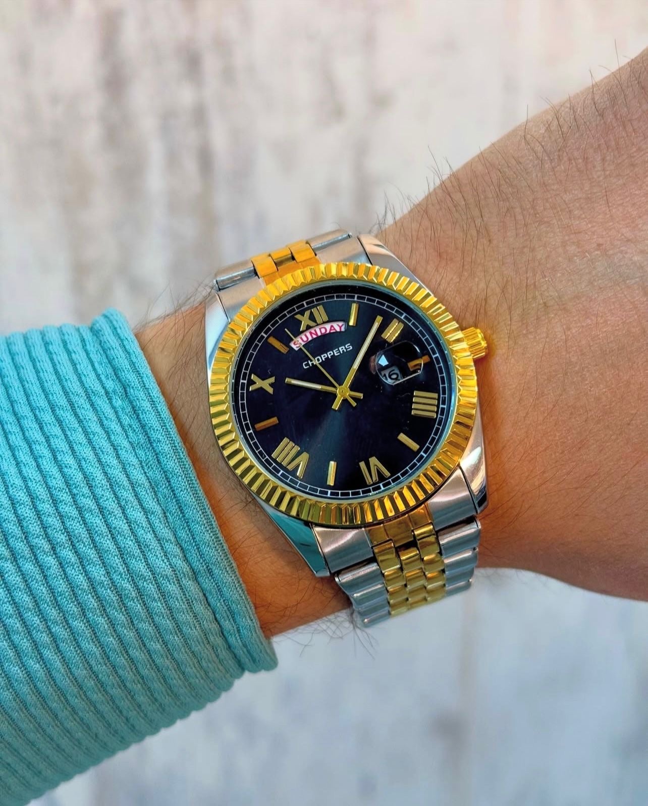 CHOPPERS DAY DATE ROLEX MODEL ERKEK KOL SAATİ